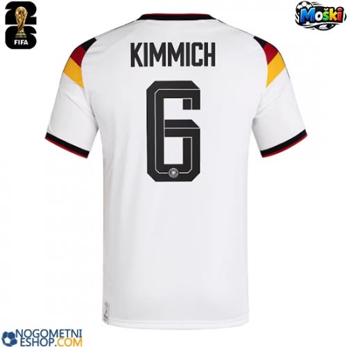 Moški Nogometni dresi Nemčija Joshua Kimmich #6 Domači SP 2026 Kratek Rokav